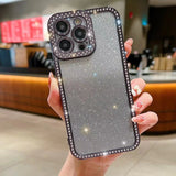 Diamond Gradient Glitter Plated TPU Phone Case, For iPhone 16 Pro, For iPhone 16 Plus, For iPhone 16