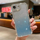 Diamond Gradient Glitter Plated TPU Phone Case, For iPhone 17e / 16e, For iPhone 17 Pro Max, For iPhone 17 Pro, For iPhone 17, For iPhone Air, For iPhone 16 Pro Max