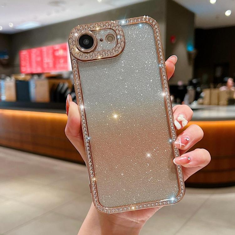 Diamond Gradient Glitter Plated TPU Phone Case, For iPhone 17e / 16e, For iPhone 17 Pro Max, For iPhone 17 Pro, For iPhone 17, For iPhone Air, For iPhone 16 Pro Max