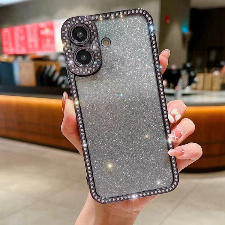 Diamond Gradient Glitter Plated TPU Phone Case, For iPhone 17 Pro Max, For iPhone 17 Pro, For iPhone 17, For iPhone Air, For iPhone 16 Pro Max, For iPhone 16 Pro