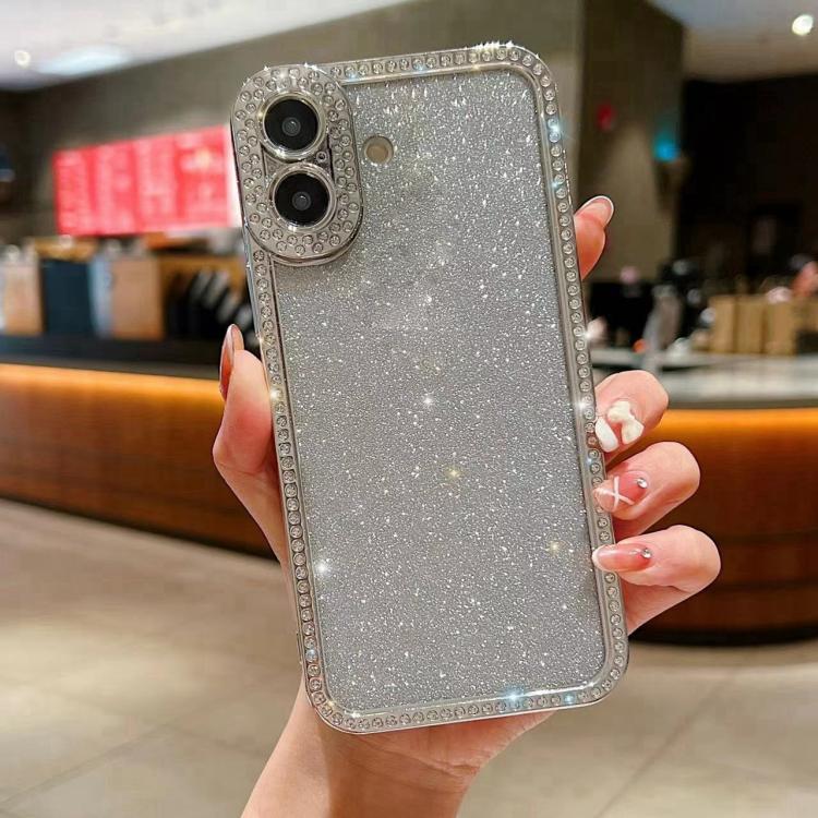 Diamond Gradient Glitter Plated TPU Phone Case, For iPhone 17 Pro Max, For iPhone 17 Pro, For iPhone 17, For iPhone Air, For iPhone 16 Pro Max, For iPhone 16 Pro