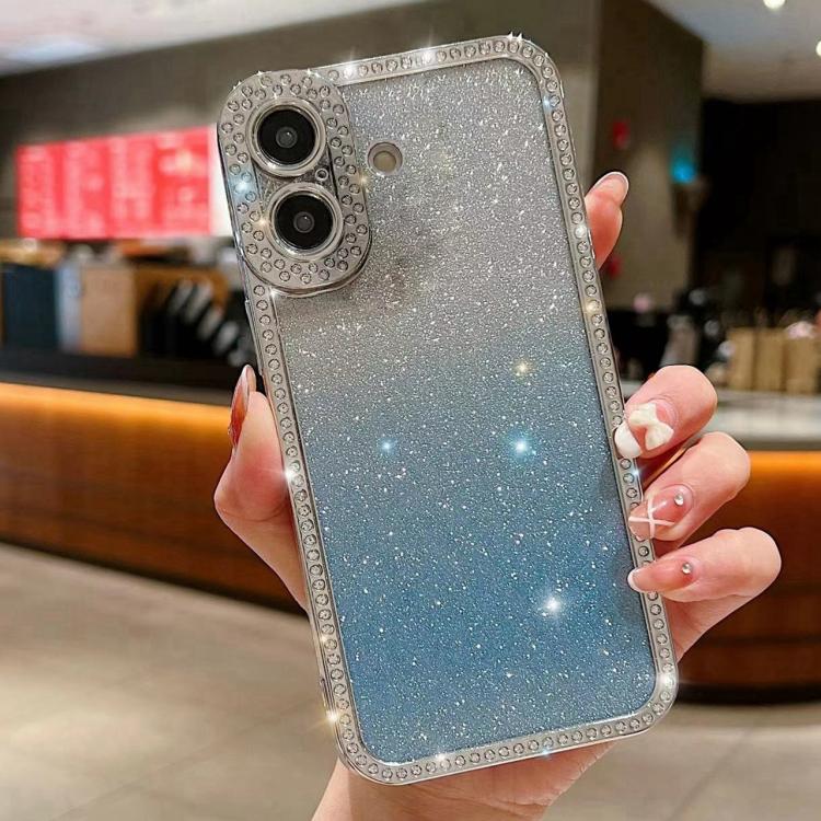 Diamond Gradient Glitter Plated TPU Phone Case, For iPhone 17 Pro Max, For iPhone 17 Pro, For iPhone 17, For iPhone Air, For iPhone 16 Pro Max, For iPhone 16 Pro