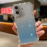 Diamond Gradient Glitter Plated TPU Phone Case, For iPhone 17 Pro Max, For iPhone 17 Pro, For iPhone 17, For iPhone Air, For iPhone 16 Pro Max, For iPhone 16 Pro