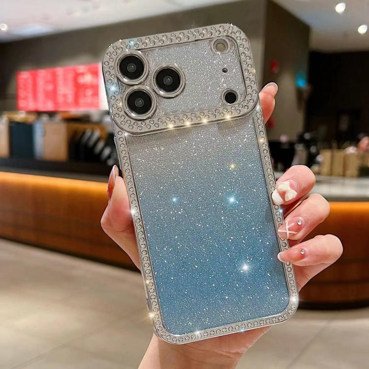 Diamond Gradient Glitter Plated TPU Phone Case, For iPhone 17 Pro Max, For iPhone 17 Pro, For iPhone 17, For iPhone Air, For iPhone 16 Pro Max, For iPhone 16 Pro