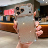 Diamond Gradient Glitter Plated TPU Phone Case, For iPhone 17 Pro Max, For iPhone 17 Pro, For iPhone 17, For iPhone Air, For iPhone 16 Pro Max, For iPhone 16 Pro