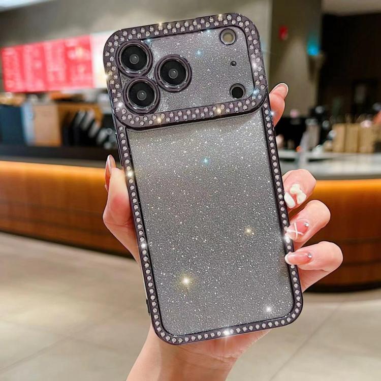 Diamond Gradient Glitter Plated TPU Phone Case, For iPhone 17 Pro Max, For iPhone 17 Pro, For iPhone 17, For iPhone Air, For iPhone 16 Pro Max, For iPhone 16 Pro