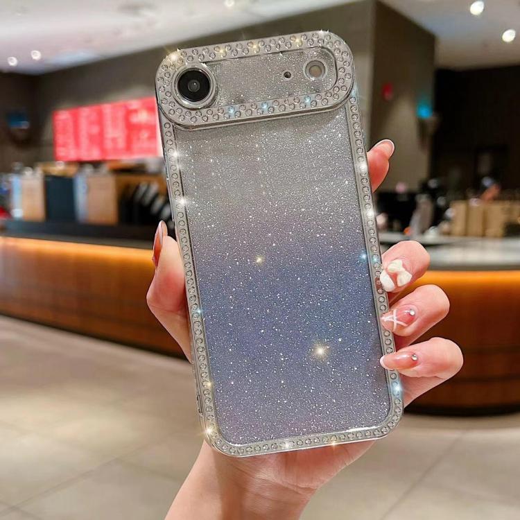 Diamond Gradient Glitter Plated TPU Phone Case, For iPhone 17e / 16e, For iPhone 17 Pro Max, For iPhone 17 Pro, For iPhone 17, For iPhone Air, For iPhone 16 Pro Max