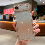 Diamond Gradient Glitter Plated TPU Phone Case, For iPhone 17e / 16e, For iPhone 17 Pro Max, For iPhone 17 Pro, For iPhone 17, For iPhone Air, For iPhone 16 Pro Max