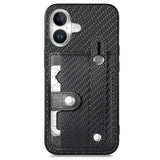 Wristband Kickstand Card Wallet Back Phone Case with Tool Knife, For iPhone 17 Pro Max, For iPhone 17 Pro, For iPhone 17, For iPhone Air, For iPhone 16 Pro Max, For iPhone 16 Pro, For iPhone 16 Plus, For iPhone 16