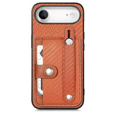Wristband Kickstand Card Wallet Back Phone Case with Tool Knife, For iPhone 17 Pro Max, For iPhone 17 Pro, For iPhone 17, For iPhone Air, For iPhone 16 Pro Max, For iPhone 16 Pro, For iPhone 16 Plus, For iPhone 16
