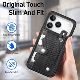 Wristband Kickstand Card Wallet Back Phone Case with Tool Knife, For iPhone 17 Pro Max, For iPhone 17 Pro, For iPhone 17, For iPhone Air, For iPhone 16 Pro Max, For iPhone 16 Pro, For iPhone 16 Plus, For iPhone 16