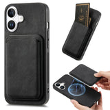 Retro Leather Card Bag Magnetic Phone Case, For iPhone 17e / 16e, For iPhone 17 Pro Max, For iPhone 17 Pro, For iPhone 17, For iPhone Air, For iPhone 16 Pro Max, For iPhone 16 Pro, For iPhone 16 Plus