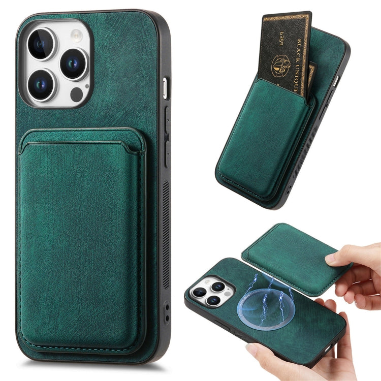 Retro Leather Card Bag Magnetic Phone Case, For iPhone 17e / 16e, For iPhone 17 Pro Max, For iPhone 17 Pro, For iPhone 17, For iPhone Air, For iPhone 16 Pro Max, For iPhone 16 Pro, For iPhone 16 Plus