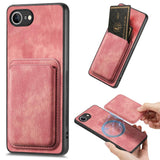 Retro Leather Card Bag Magnetic Phone Case, For iPhone 17e / 16e, For iPhone 17 Pro Max, For iPhone 17 Pro, For iPhone 17, For iPhone Air, For iPhone 16 Pro Max, For iPhone 16 Pro, For iPhone 16 Plus