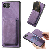 Retro Leather Card Bag Magnetic Phone Case, For iPhone 17e / 16e, For iPhone 17 Pro Max, For iPhone 17 Pro, For iPhone 17, For iPhone Air, For iPhone 16 Pro Max, For iPhone 16 Pro, For iPhone 16 Plus