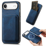 Retro Leather Card Bag Magnetic Phone Case, For iPhone 17e / 16e, For iPhone 17 Pro Max, For iPhone 17 Pro, For iPhone 17, For iPhone Air, For iPhone 16 Pro Max, For iPhone 16 Pro, For iPhone 16 Plus
