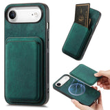 Retro Leather Card Bag Magnetic Phone Case, For iPhone 17e / 16e, For iPhone 17 Pro Max, For iPhone 17 Pro, For iPhone 17, For iPhone Air, For iPhone 16 Pro Max, For iPhone 16 Pro, For iPhone 16 Plus