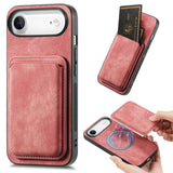 Retro Leather Card Bag Magnetic Phone Case, For iPhone 17e / 16e, For iPhone 17 Pro Max, For iPhone 17 Pro, For iPhone 17, For iPhone Air, For iPhone 16 Pro Max, For iPhone 16 Pro, For iPhone 16 Plus
