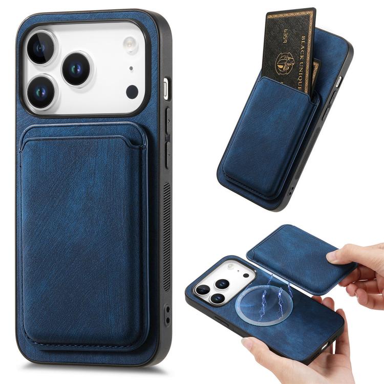 Retro Leather Card Bag Magnetic Phone Case, For iPhone 17e / 16e, For iPhone 17 Pro Max, For iPhone 17 Pro, For iPhone 17, For iPhone Air, For iPhone 16 Pro Max, For iPhone 16 Pro, For iPhone 16 Plus