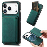 Retro Leather Card Bag Magnetic Phone Case, For iPhone 17e / 16e, For iPhone 17 Pro Max, For iPhone 17 Pro, For iPhone 17, For iPhone Air, For iPhone 16 Pro Max, For iPhone 16 Pro, For iPhone 16 Plus