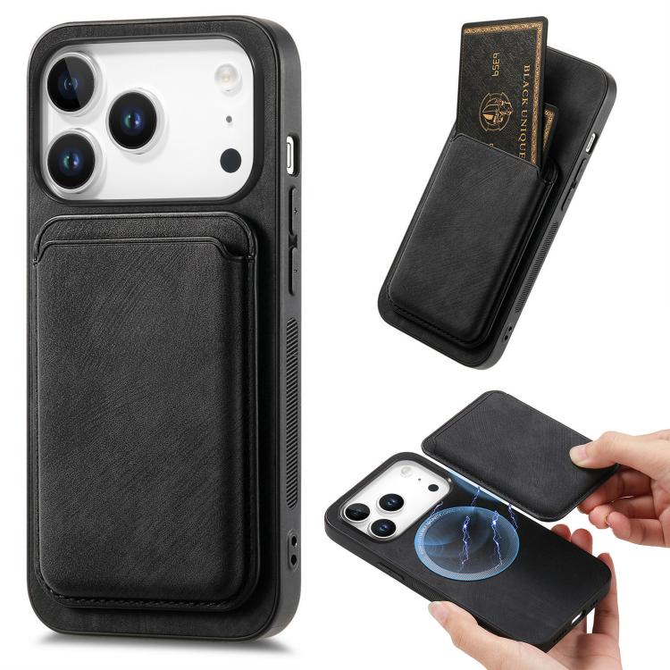 Retro Leather Card Bag Magnetic Phone Case, For iPhone 17e / 16e, For iPhone 17 Pro Max, For iPhone 17 Pro, For iPhone 17, For iPhone Air, For iPhone 16 Pro Max, For iPhone 16 Pro, For iPhone 16 Plus