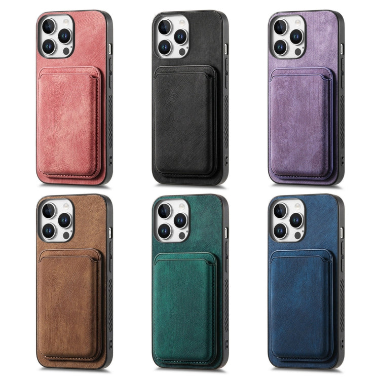 Retro Leather Card Bag Magnetic Phone Case, For iPhone 17e / 16e, For iPhone 17 Pro Max, For iPhone 17 Pro, For iPhone 17, For iPhone Air, For iPhone 16 Pro Max, For iPhone 16 Pro, For iPhone 16 Plus