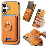 Retro Cross Leather Card Bag MagSafe Phone Case, For iPhone 16 Plus, For iPhone 16, For iPhone 15 Pro Max, For iPhone 15 Pro, For iPhone 15 Plus, For iPhone 15