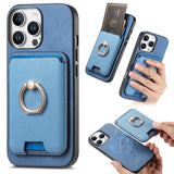 Retro Cross Leather Card Bag MagSafe Phone Case, For iPhone 17 Pro Max, For iPhone 17 Pro, For iPhone 17, For iPhone Air, For iPhone 16 Pro Max, For iPhone 16 Pro