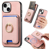 Retro Cross Leather Card Bag MagSafe Phone Case, For iPhone 16 Plus, For iPhone 16, For iPhone 15 Pro Max, For iPhone 15 Pro, For iPhone 15 Plus, For iPhone 15