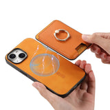 Retro Cross Leather Card Bag MagSafe Phone Case, For iPhone 14 Plus, For iPhone 14, For iPhone 14 Pro, For iPhone 14 Pro Max, For iPhone 13 Pro Max, For iPhone 13 Pro