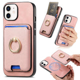 Retro Cross Leather Card Bag MagSafe Phone Case, For iPhone 13, For iPhone 12, For iPhone 12 Pro Max, For iPhone 12 Pro, For iPhone 11 Pro Max, For iPhone 11