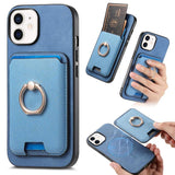 Retro Cross Leather Card Bag MagSafe Phone Case, For iPhone 13, For iPhone 12, For iPhone 12 Pro Max, For iPhone 12 Pro, For iPhone 11 Pro Max, For iPhone 11