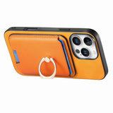 Retro Cross Leather Card Bag MagSafe Phone Case, For iPhone 11 Pro
