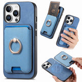 Retro Cross Leather Card Bag MagSafe Phone Case, For iPhone 11 Pro