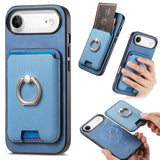 Retro Cross Leather Card Bag MagSafe Phone Case, For iPhone 17 Pro Max, For iPhone 17 Pro, For iPhone 17, For iPhone Air, For iPhone 16 Pro Max, For iPhone 16 Pro