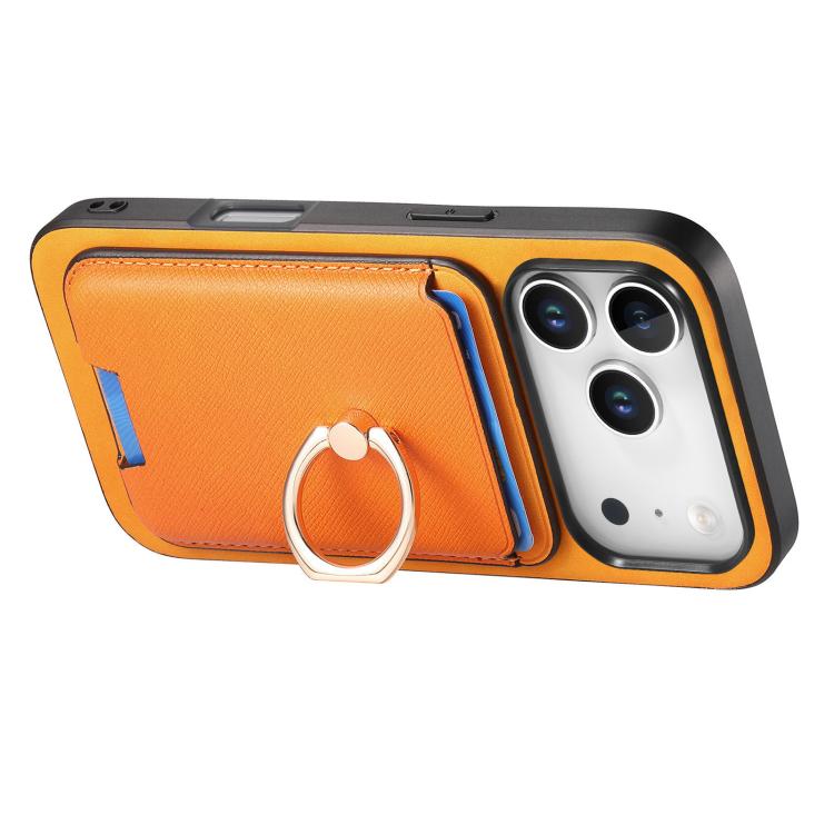 Retro Cross Leather Card Bag MagSafe Phone Case, For iPhone 17 Pro Max, For iPhone 17 Pro, For iPhone 17, For iPhone Air, For iPhone 16 Pro Max, For iPhone 16 Pro