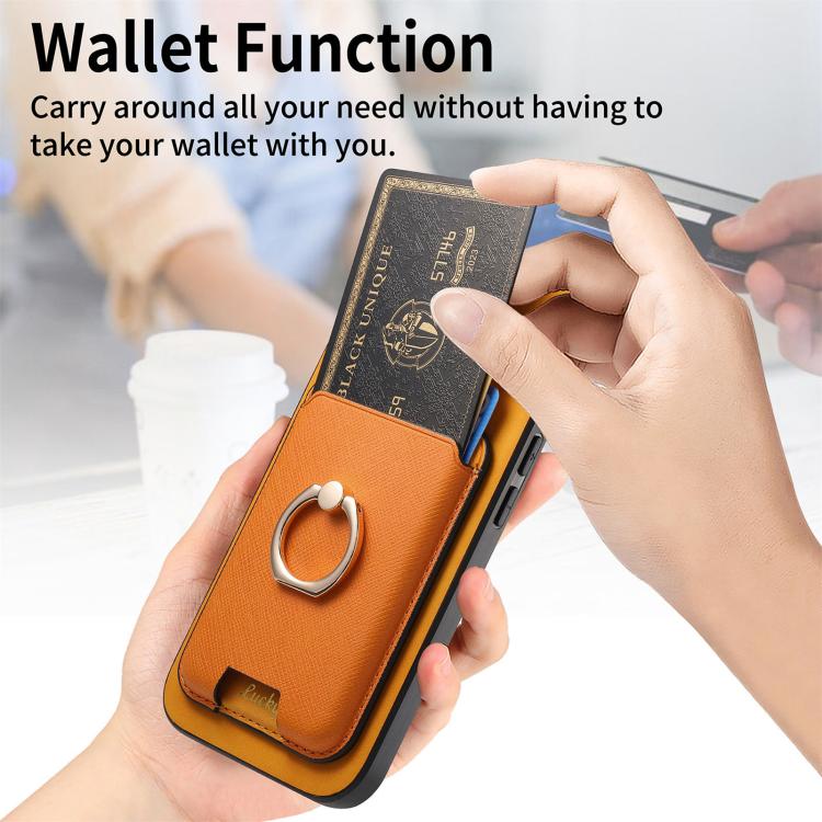 Retro Cross Leather Card Bag MagSafe Phone Case, For iPhone 17 Pro Max, For iPhone 17 Pro, For iPhone 17, For iPhone Air, For iPhone 16 Pro Max, For iPhone 16 Pro