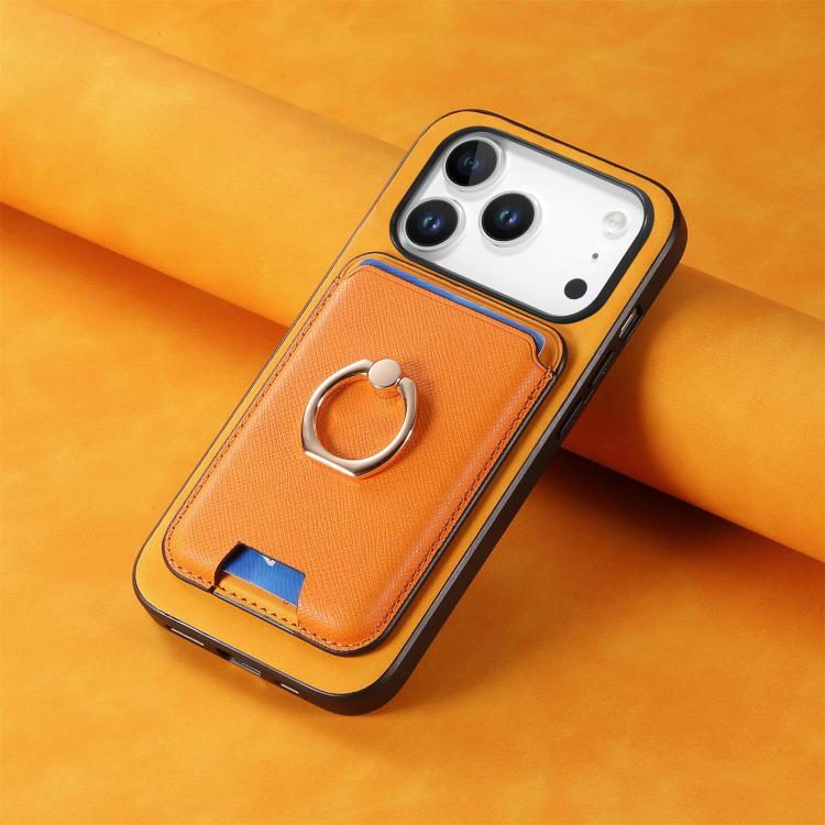 Retro Cross Leather Card Bag MagSafe Phone Case, For iPhone 17 Pro Max, For iPhone 17 Pro, For iPhone 17, For iPhone Air, For iPhone 16 Pro Max, For iPhone 16 Pro