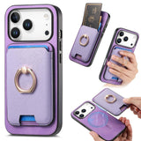 Retro Cross Leather Card Bag MagSafe Phone Case, For iPhone 17 Pro Max, For iPhone 17 Pro, For iPhone 17, For iPhone Air, For iPhone 16 Pro Max, For iPhone 16 Pro
