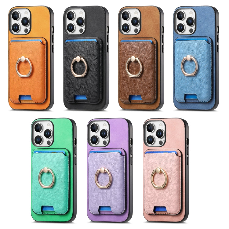 Retro Cross Leather Card Bag MagSafe Phone Case, For iPhone 14 Plus, For iPhone 14, For iPhone 14 Pro, For iPhone 14 Pro Max, For iPhone 13 Pro Max, For iPhone 13 Pro