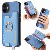 Retro Magsafe Cross Leather Ring Holder Card Bag Phone Case, For iPhone 12 / 12 Pro, For iPhone 12 Pro Max, For iPhone 11 Pro Max, For iPhone 11, For iPhone 11 Pro, For iPhone X / XS