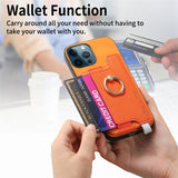 Retro Magsafe Cross Leather Ring Holder Card Bag Phone Case, For iPhone 12 / 12 Pro, For iPhone 12 Pro Max, For iPhone 11 Pro Max, For iPhone 11, For iPhone 11 Pro, For iPhone X / XS