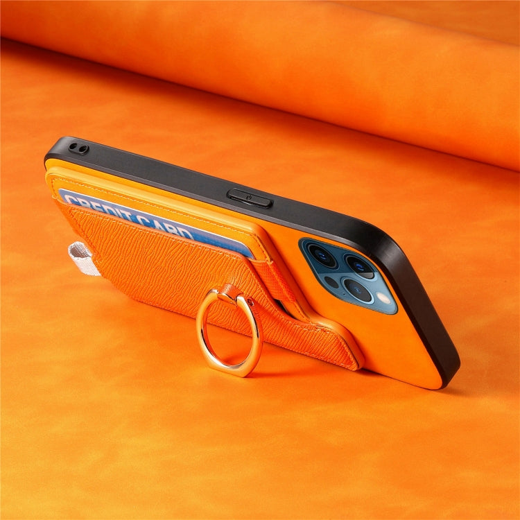 Retro Magsafe Cross Leather Ring Holder Card Bag Phone Case, For iPhone 12 / 12 Pro, For iPhone 12 Pro Max, For iPhone 11 Pro Max, For iPhone 11, For iPhone 11 Pro, For iPhone X / XS