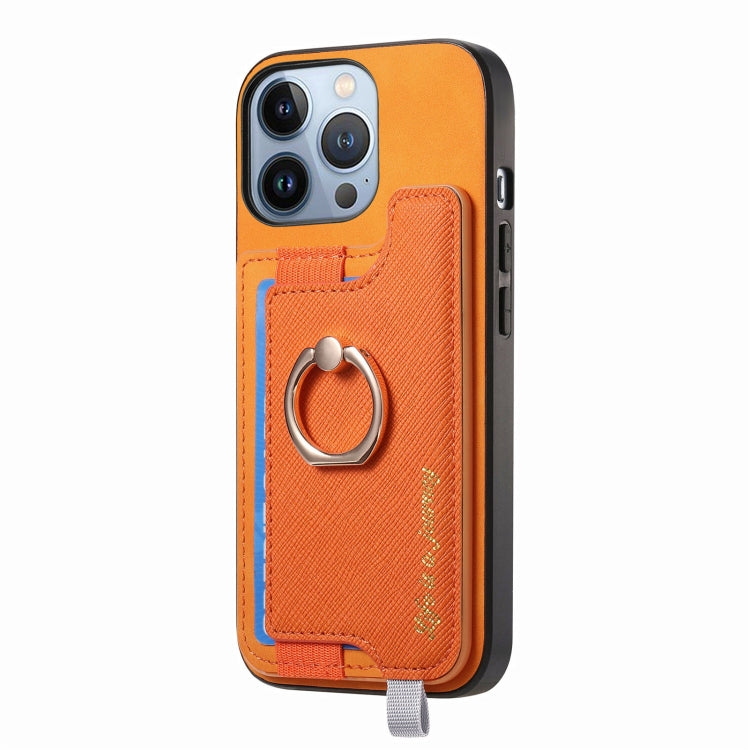 Retro Magsafe Cross Leather Ring Holder Card Bag Phone Case, For iPhone 15 Pro max, For iPhone 15 Pro, For iPhone 15 Plus, For iPhone 15, For iPhone 14 Plus, For iPhone 14