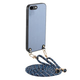 Carbon Fiber Texture Leather Back Phone Case with Crossbody Strap, For iPhone 11, For iPhone 11 Pro, For iPhone X / XS, For iPhone XR, For iPhone XS Max, For iPhone 7 Plus / 8 Plus, For iPhone 6 Plus / 6s Plus, For iPhone 6 / 6s