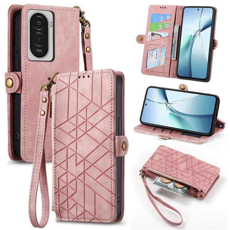 Geometric Zipper Wallet Side Buckle Leather Phone Case, For Xiaomi 17 Pro Max, For Xiaomi 17 Pro, For Xiaomi 17, For Xiaomi Poco M7 4G 169mm, For Redmi 15C 5G / 4G Glodal 171mm, For Xiaomi 15T Pro, For Xiaomi 15T, For Redmi Note 14 4G 164.84mm