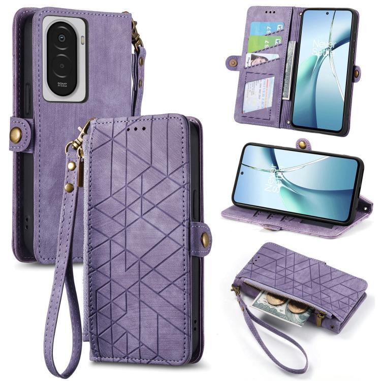 Geometric Zipper Wallet Side Buckle Leather Phone Case, For Xiaomi 17 Pro Max, For Xiaomi 17 Pro, For Xiaomi 17, For Xiaomi Poco M7 4G 169mm, For Redmi 15C 5G / 4G Glodal 171mm, For Xiaomi 15T Pro, For Xiaomi 15T, For Redmi Note 14 4G 164.84mm