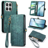 Geometric Zipper Wallet Side Buckle Leather Phone Case, For Xiaomi 17 Pro Max, For Xiaomi 17 Pro, For Xiaomi 17, For Xiaomi Poco M7 4G 169mm, For Redmi 15C 5G / 4G Glodal 171mm, For Xiaomi 15T Pro, For Xiaomi 15T, For Redmi Note 14 4G 164.84mm