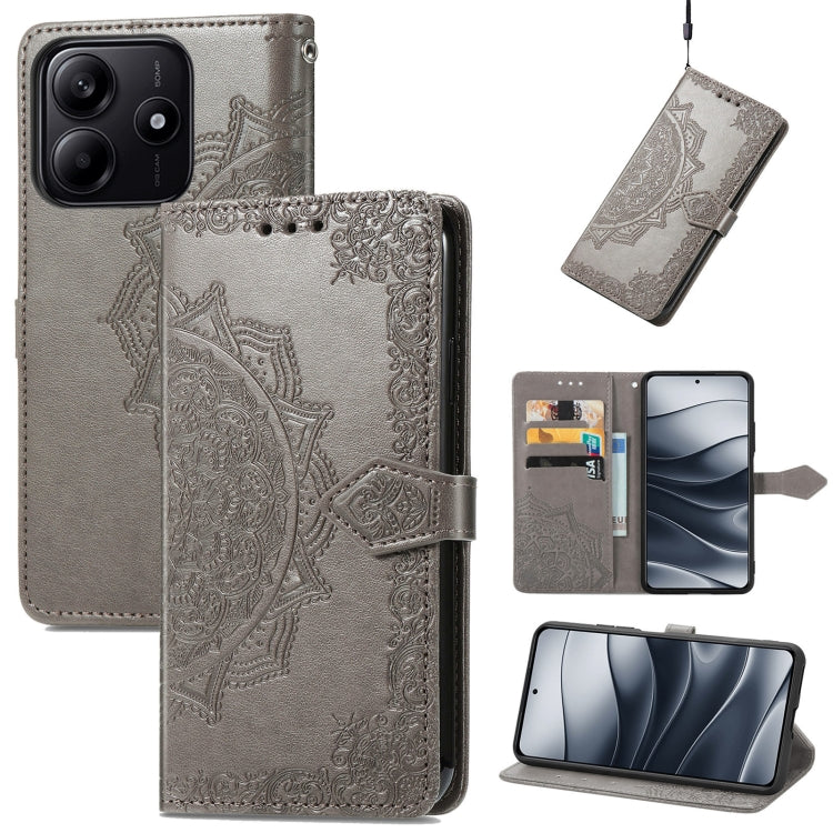 Mandala Flower Embossed Leather Phone Case, For Xiaomi 15T Pro, For Xiaomi 15T, For Xiaomi 15 Ultra, For Redmi Turbo 4, For Xiaomi Poco X7 Pro, For Xiaomi 15 Pro, For Xiaomi 15, For Xiaomi Redmi Note 14 5G