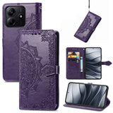 Mandala Flower Embossed Leather Phone Case, For Xiaomi 15T Pro, For Xiaomi 15T, For Xiaomi 15 Ultra, For Redmi Turbo 4, For Xiaomi Poco X7 Pro, For Xiaomi 15 Pro, For Xiaomi 15, For Xiaomi Redmi Note 14 5G